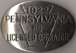 1922 Pennsylvania Licensed Operator