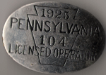 1925 Pennsylvania Licensed Operator