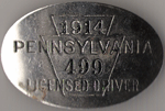 1914 Pennsylvania Licensed Driver
