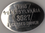 1916 Pennsylvania Licensed Driver