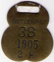 1905 Butler Pennsylvania 2 Horse