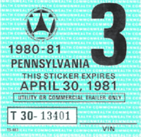 3/1980/81 Utility or Commercial Trailer Only