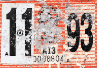 11/1993 Pennsylvania windshield sticker