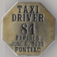 1932/33 Pontiac Taxi Driver Michigan