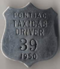 1950 Pontiac Taxicab Driver Michigan