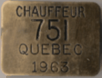 1963 Quebec City Chauffeur
