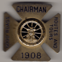 1908 Chairman The Quaker City Motor Club Good Roads Routes and Tours