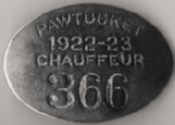 Pawtucket RI 1922/23 Chauffeur