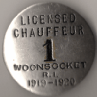 1919/20 Woonsocket RI Licensed Chauffeur