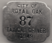 1949 Royal Oak Taxicab Driver Michigan