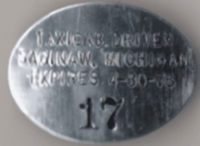 1977/78 Saginaw Taxicab Driver Michigan
