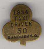 Sandusky Ohio 1954 Taxi Driver