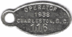 1938 Charleston South Carolina Operator