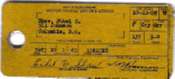 1962/63 South Carolina Driver License front