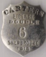 1914 Sherbrooke Double Carters License