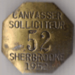 1952 Sherbrooke Solliciteur Canvasser