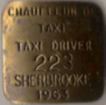 1963 Sherbrooke Taxi Driver Chauffeur de Taxi