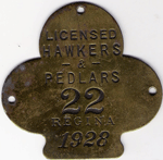 1928 Regina Licensed Hawkers and Pedlars