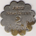 1932 Regina News Agent