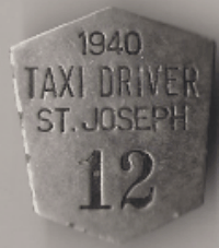 1940 St. Joseph Missouri Taxi Driver