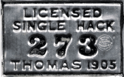 Thomas New York 1905 Licensed Single Hack