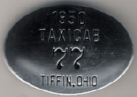 Tiffin Ohio 1950 Taxicab