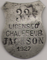 1927 Jackson Tennessee Licensed Chauffeur