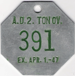 1946/47 Nashville Tennessee A.D. 2 Ton OV