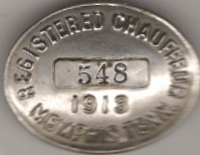 1913 Memphis Tennessee Registered Chauffeur
