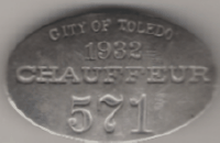 Toledo Ohio 1932 Chauffeur