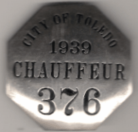 Toledo Ohio 1939 Chauffeur