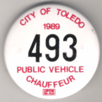 Toledo Ohio 1989 Public Vehicle Chauffeur
