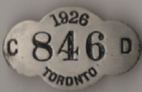 Toronto Ontario 1926 Cab Driver