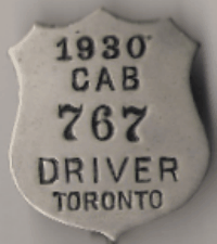 Toronto Ontario 1930 Cab Driver