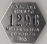 Toronto Cartage Driver 1963