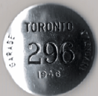 Toronto 1946 Garage Attendant
