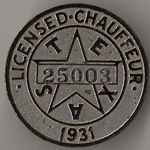 1931 Texas Licensed Chauffeur