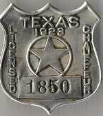 1923 Texas Licensed Chauffeur