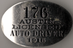 1916 Austin Texas Licensed Auto Driver