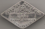 1940 Houston Texas Public Service Chauffeur