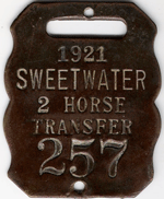 1921 Sweetwater Texas 2 Horse Transfer