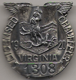 1920 Virginia Licensed Chauffeur