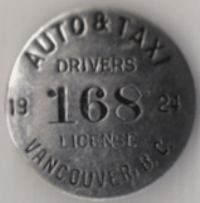 1924 Vancouver Auto Tax Drivers License