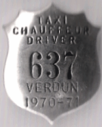1970/71 Verdun Taxi Chauffeur Driver