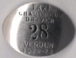 1972/73 Verdun Taxi Chauffeur Driver