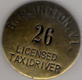 Burlington Vermont Licensed Taxidriver
