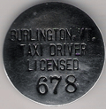 Burlington Vermont Licensed Taxi Driver