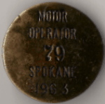 1963 Spokane Washington Motor Operator