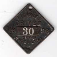 White Plains 1928 Licensed Driver