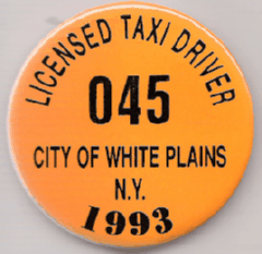 White Plains 1993 Licensed Taxi Driver